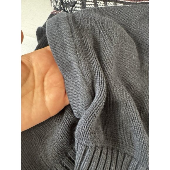 Retrofit Y2K Fair Isle Grandpa Cardigan XXL Button Down Sweater Dark Academia - Picture 3 of 10